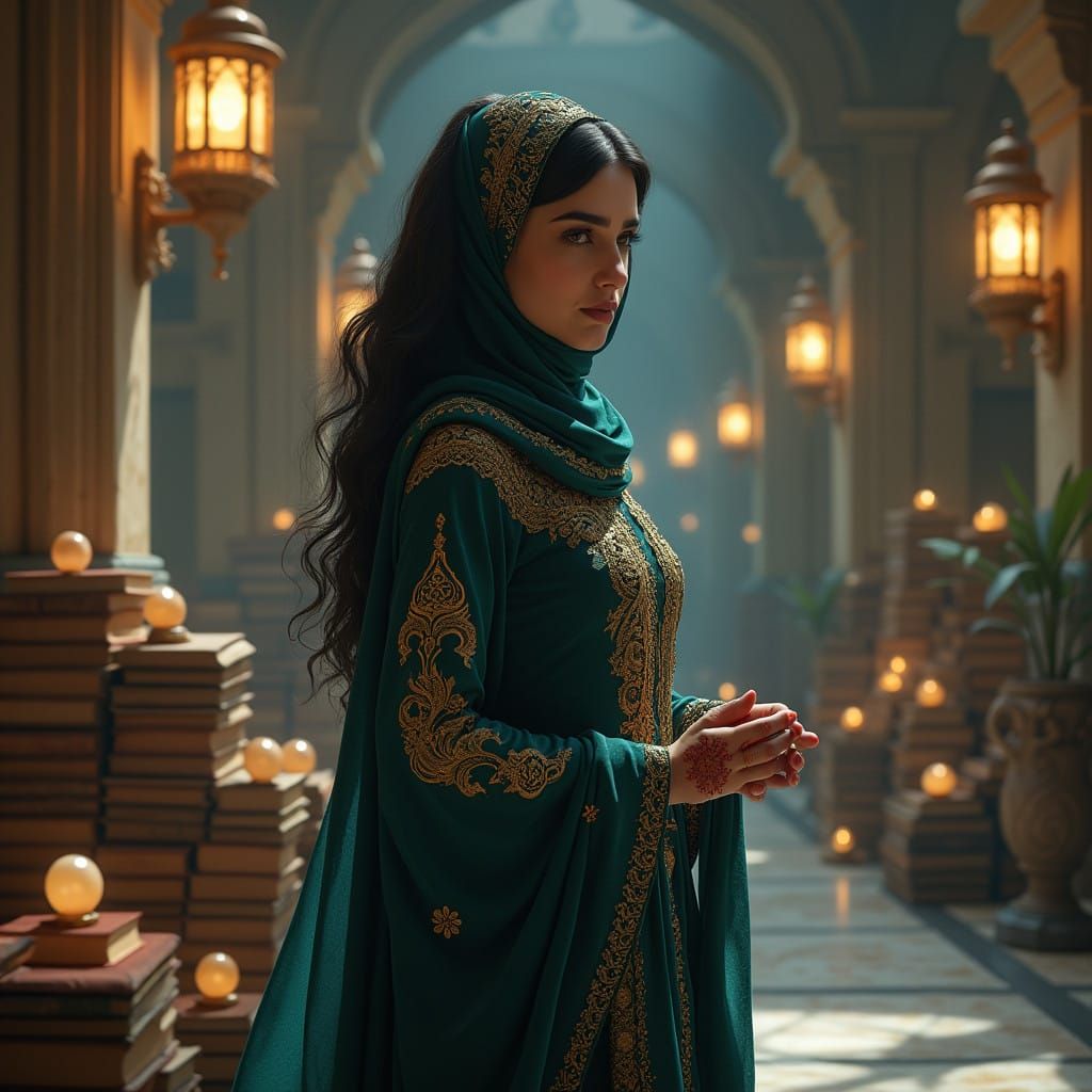 Enchanting Lebanese University Student in Ancient-Meets-Mode...