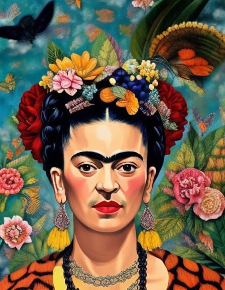 potrait of Frida Kahlo