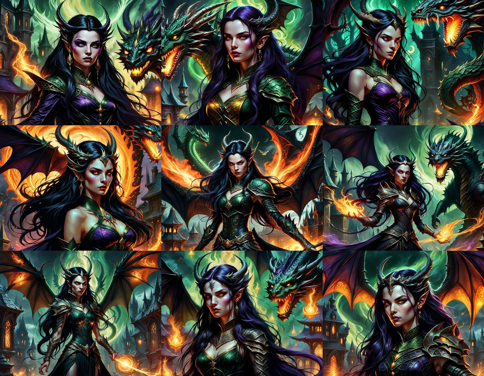 Dragon Queen's Magic Battle: A Dark Fantasy Masterpiece