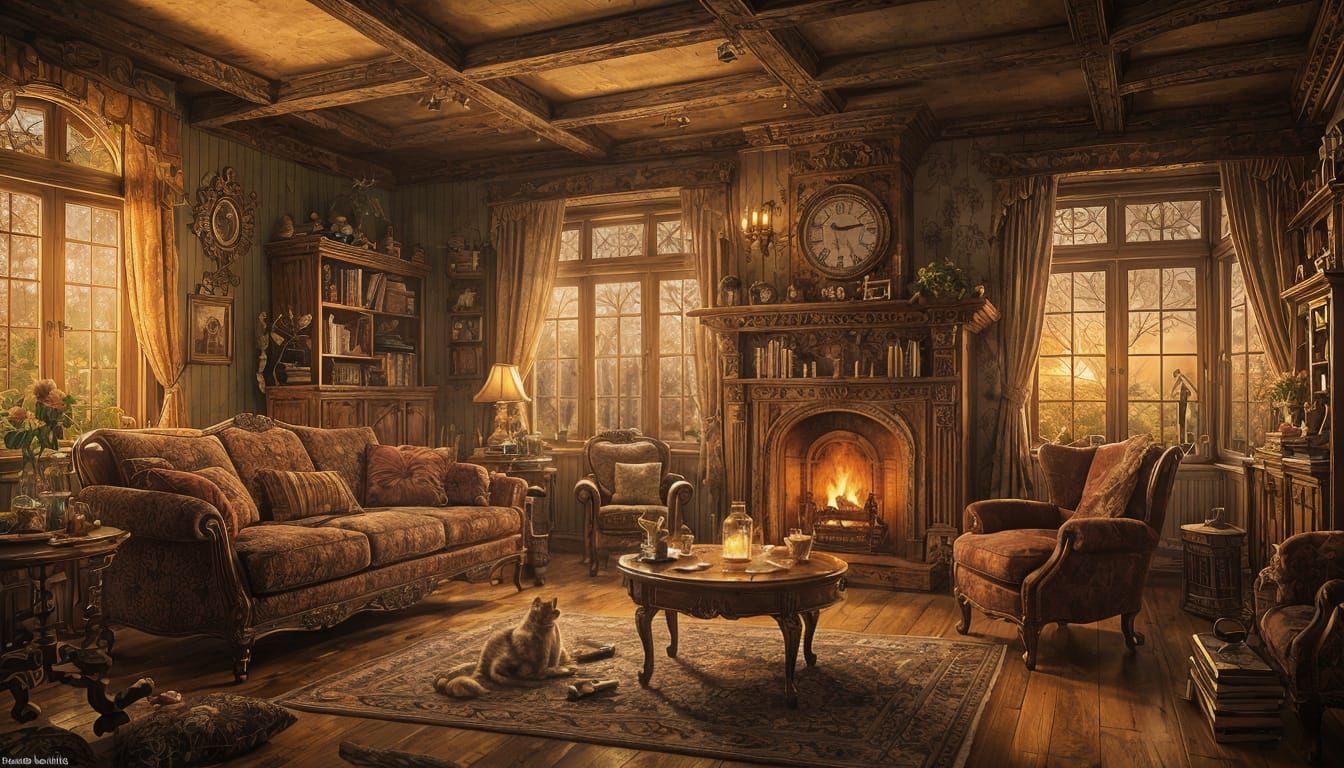 Pinocchio Cuckoo Clock Collection in Classic Living Room