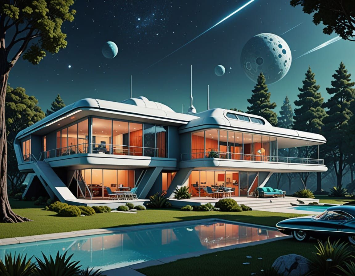Retro Futuristic Home of Tomorrow