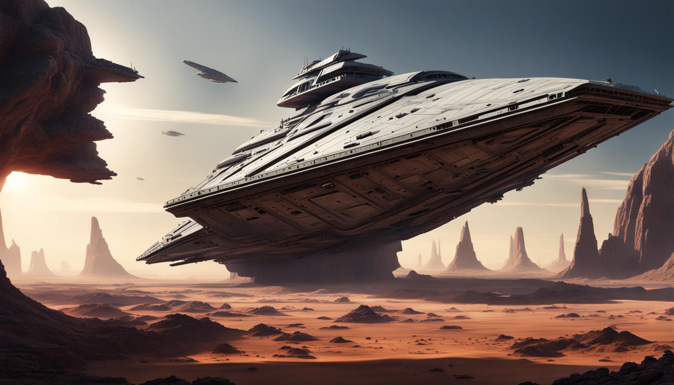 Star Wars Planet with Super Star Destroyer