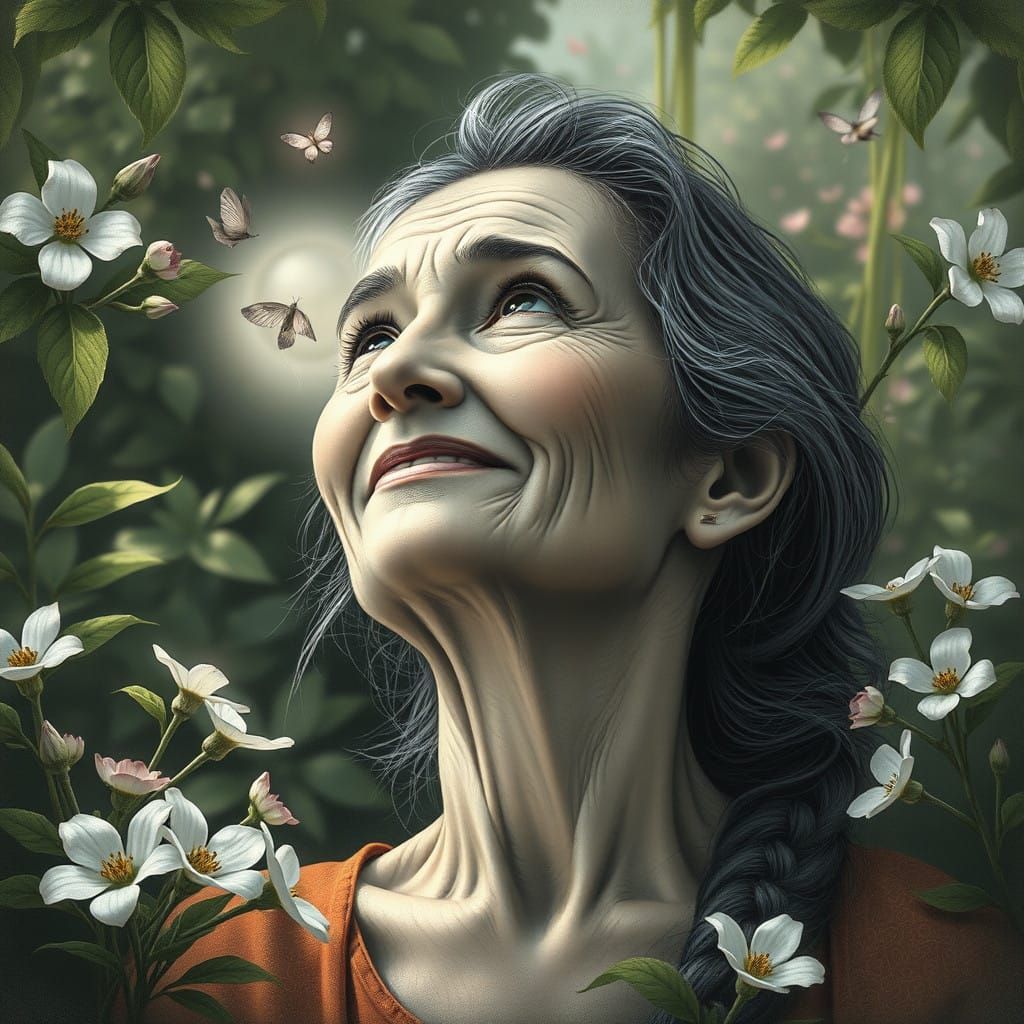 Ethereal Encounter with Deusa Nikkibenz in Whimsical Forest