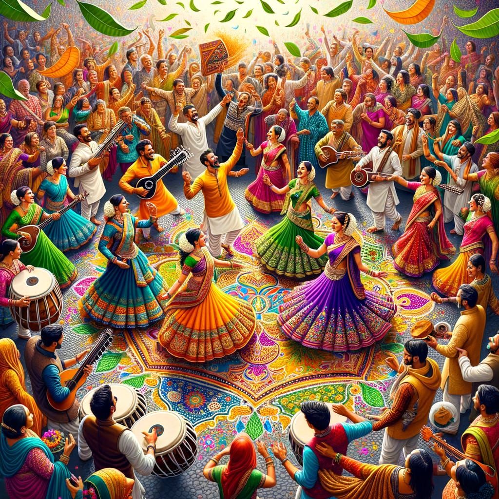 Vibrant Indian Festival Celebration