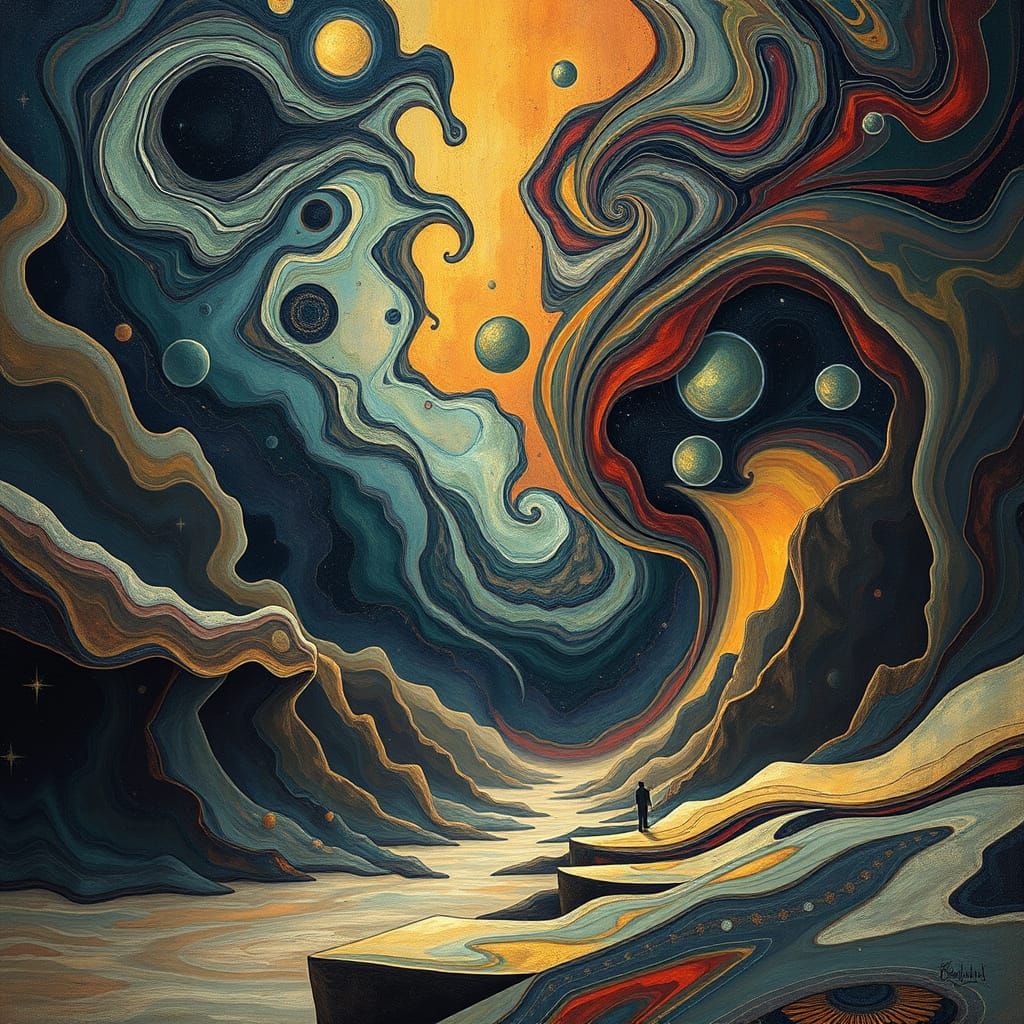 Visionary Abstract Landscape: Ontological Nowhere