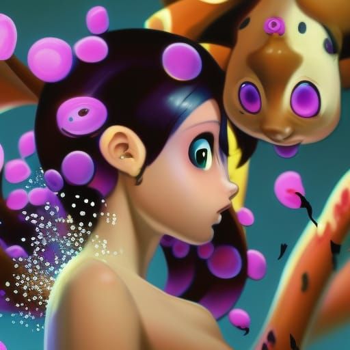 Lipgloss Twinks Create Music: Ghibli Anime Art