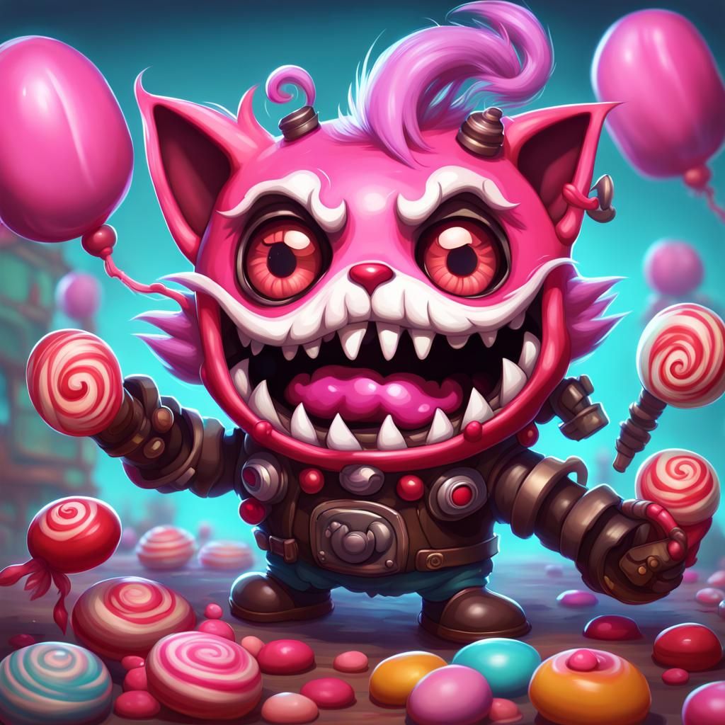 Creepy Candy Ziggs in Studio Ghibli Style