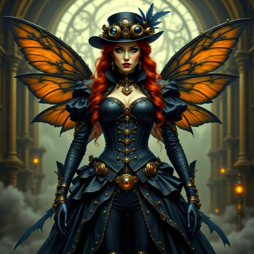 Gothic Steampunk Fairies in Victorian London