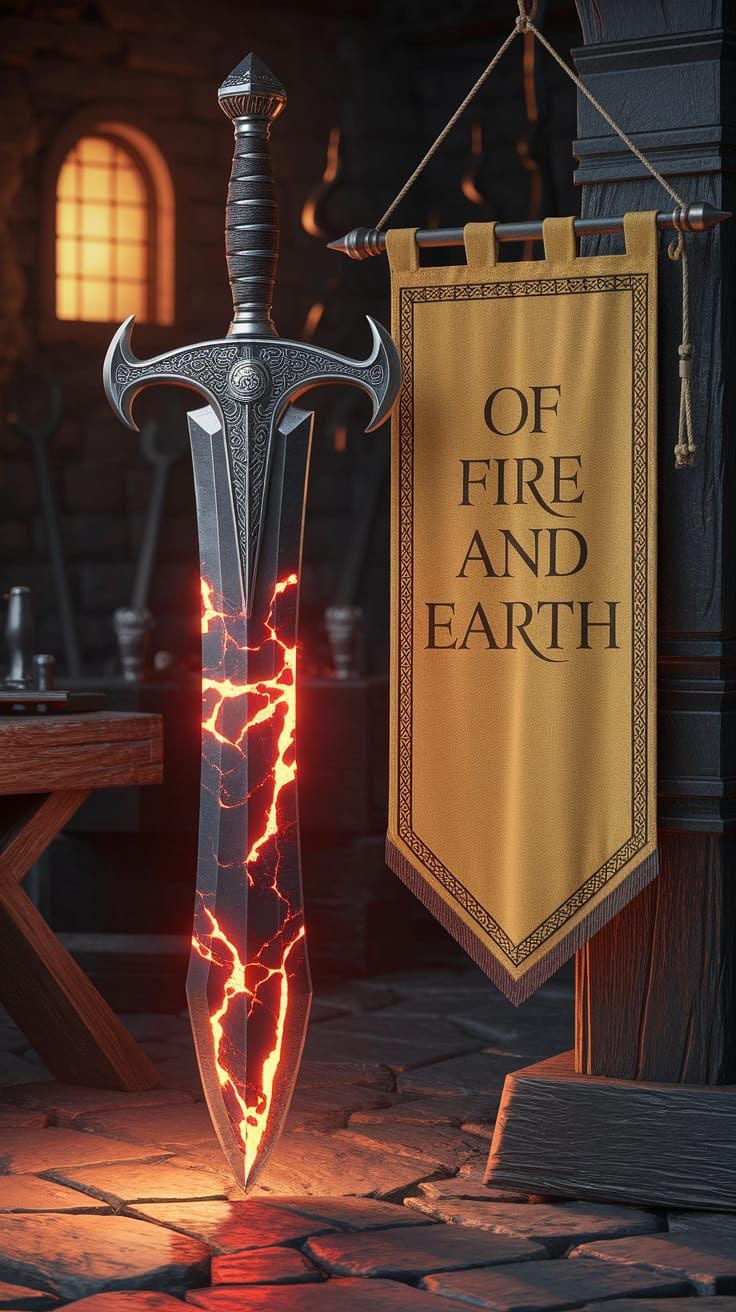 Sword of Blazing Fire, Forged from Earthly Elements