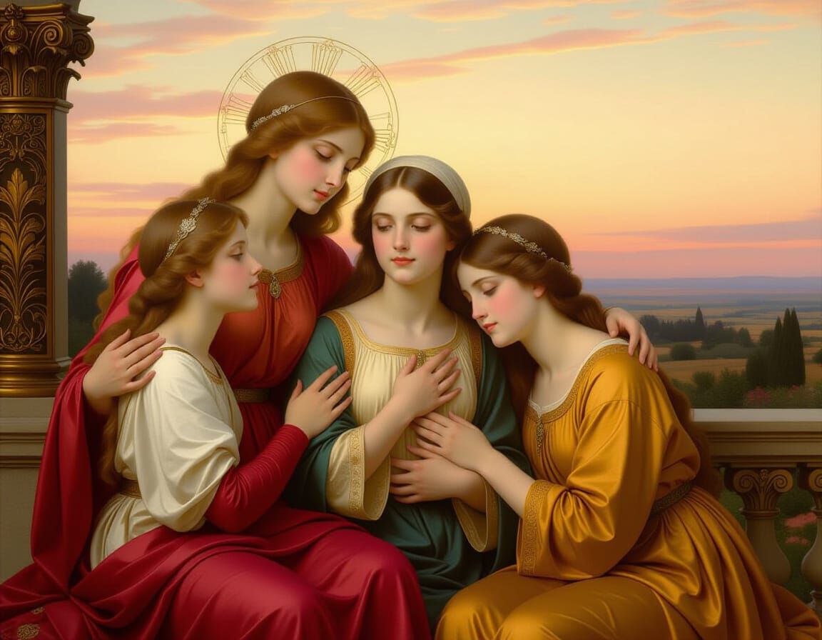 Sophia and Her Daughters Faith, Hope, and Love