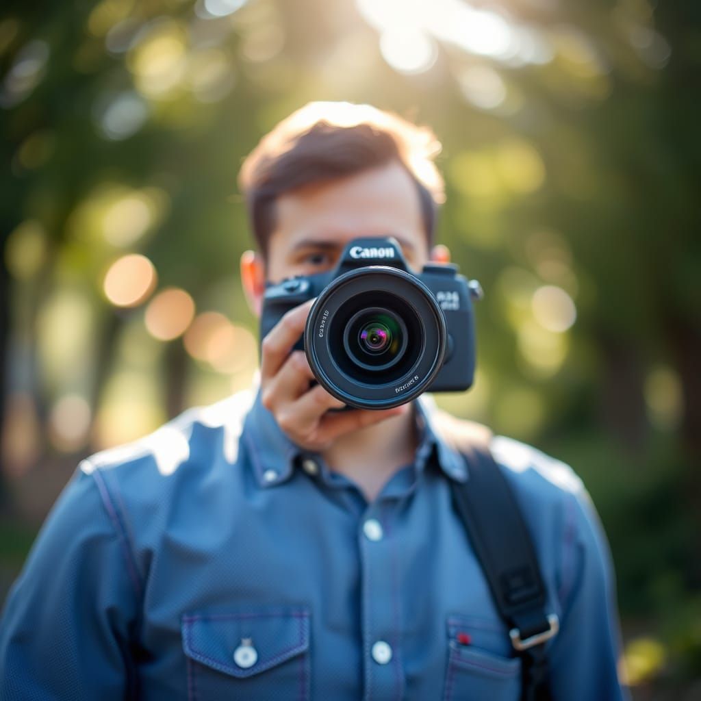 Surreal Portrait in Crisp Focus with Bokeh Effect