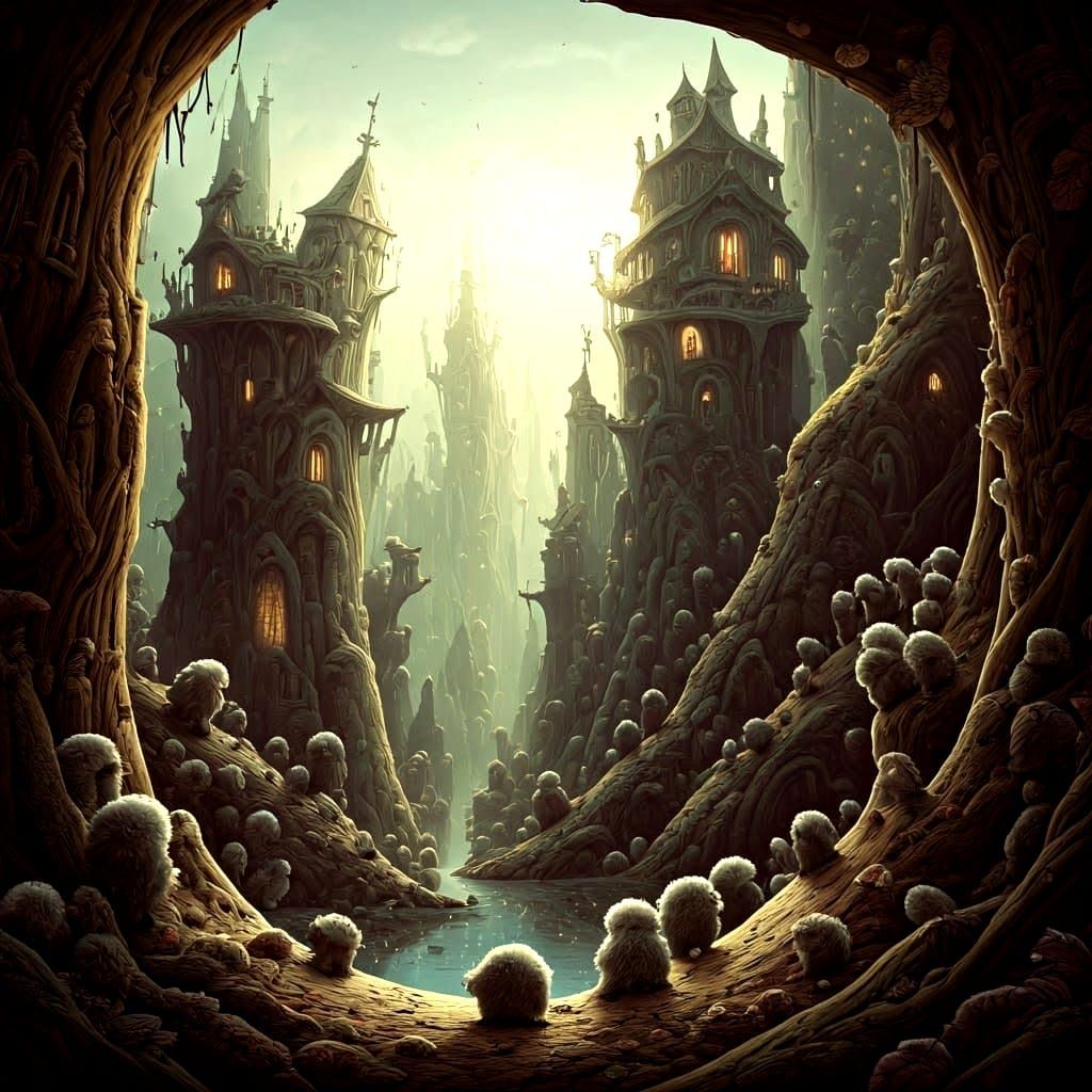 Whimsical Lemmings in Perilous Digital Landscape