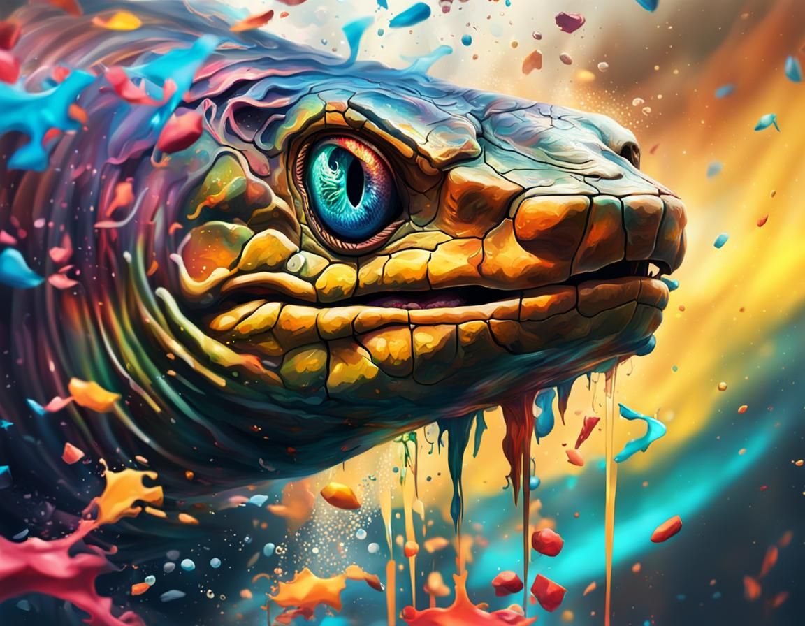 Hyperrealistic Splash Art with Dramatic Lighting