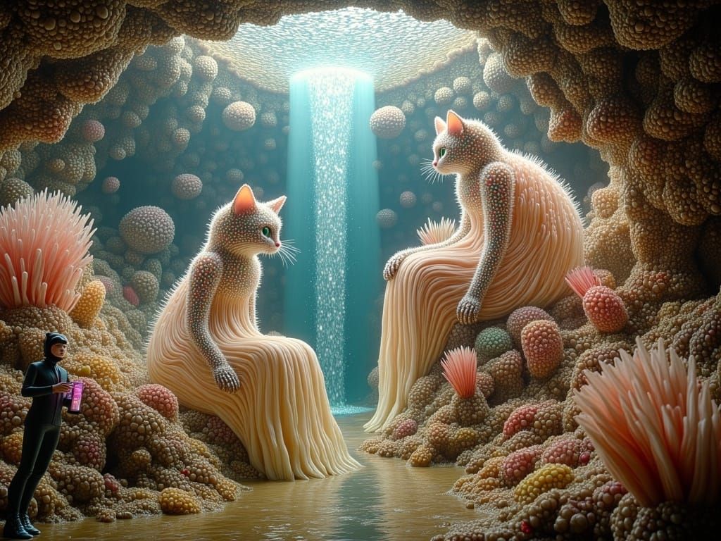 Surreal Underwater Photoshoot in a Sunken City