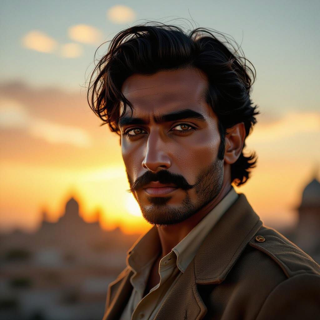 Bhagat Singh Portrait: Revolutionary Freedom Fighter