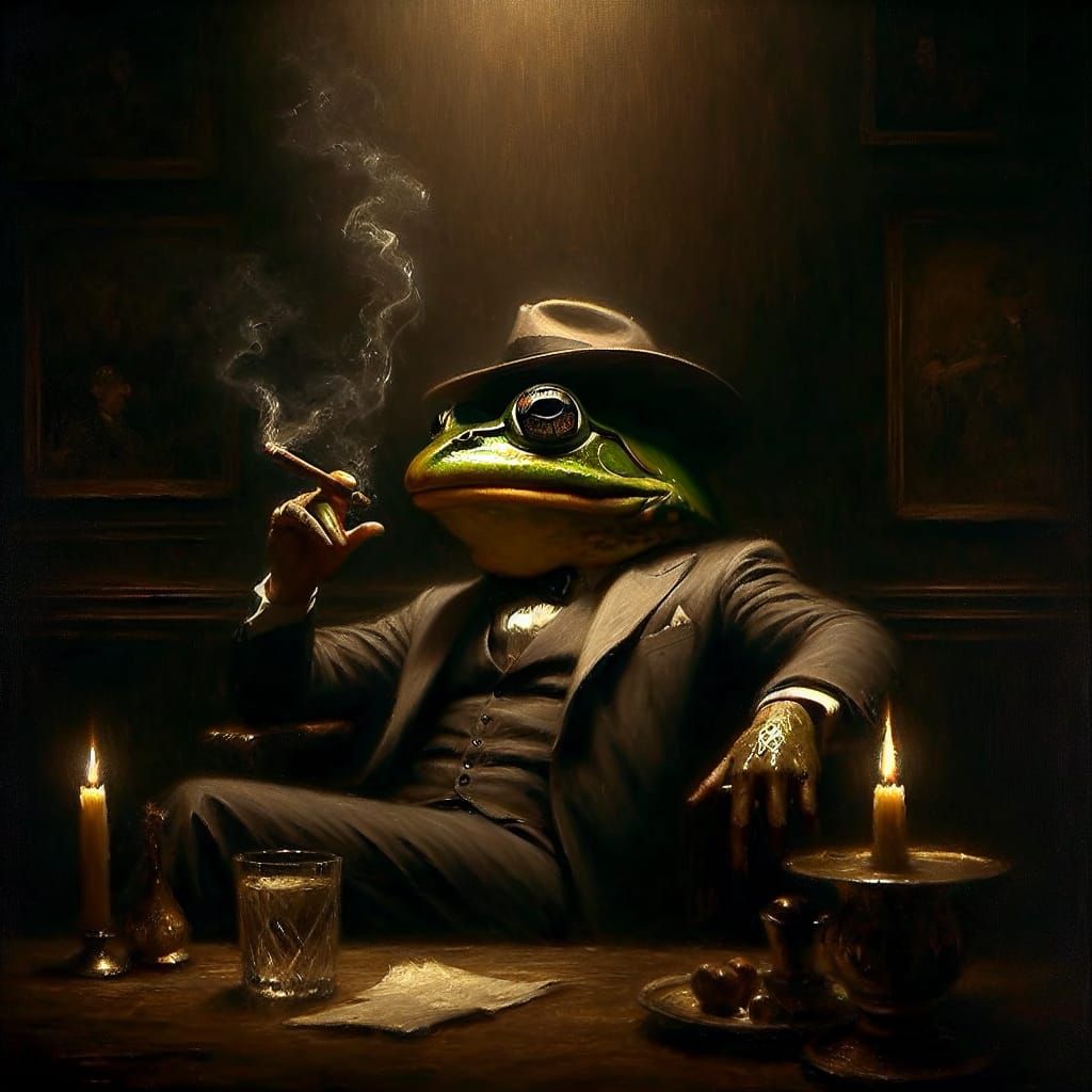 Frog Mob Boss in 19th Century Realism