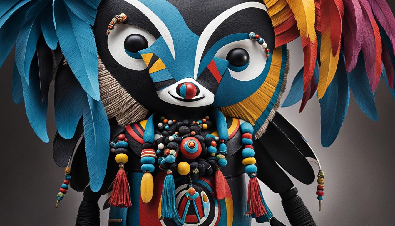 Vibrant Totem: Fusion of Tradition and Playfulness