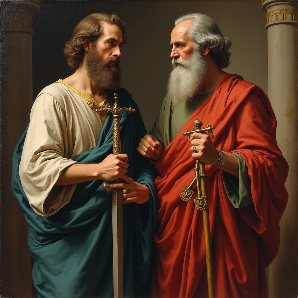 Saints Peter and Paul in Palestine, Old Masters Style