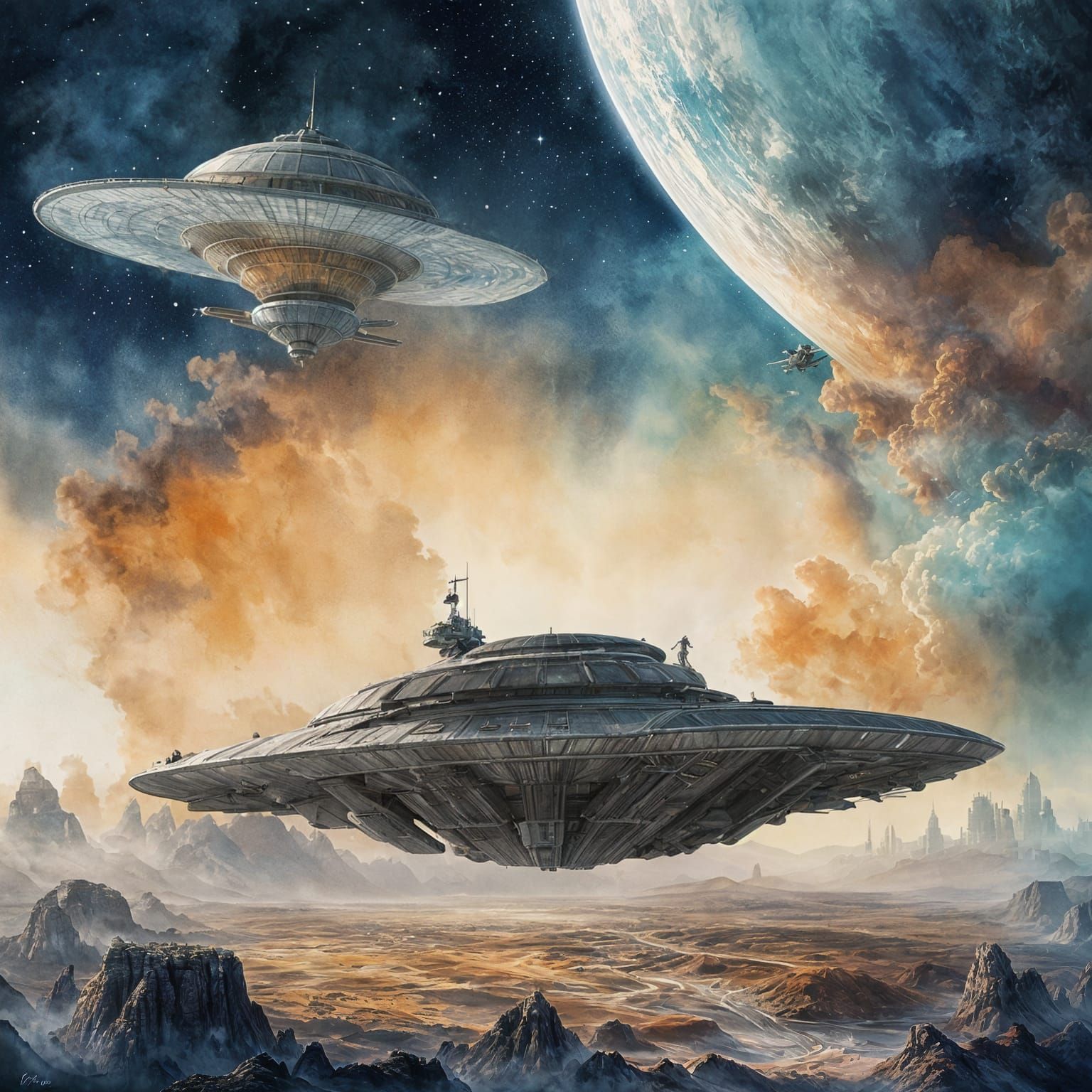 Alien Crew Embarks on Epic Mission Through Wormhole in Gouac...