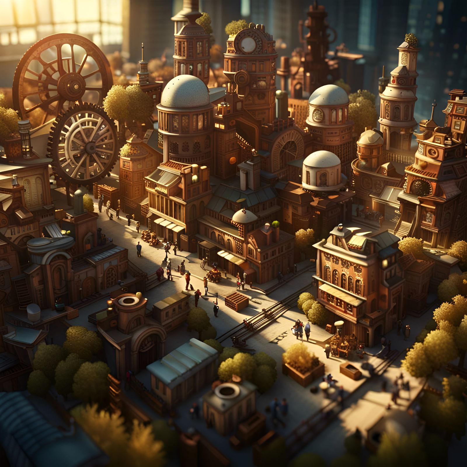 mini steampunk city