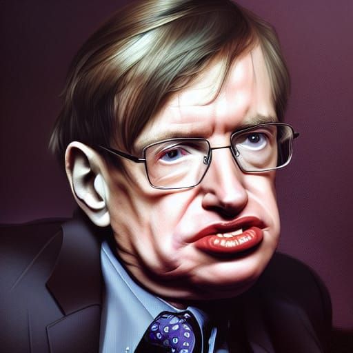 Detailed Portrait of Stephen Hawking in Unreal Engine 5