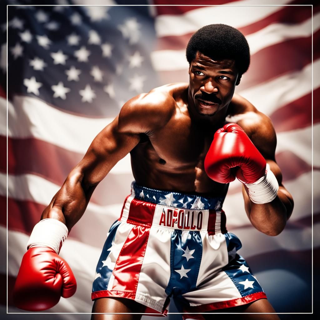 Apollo Creed in Classic Boxing Poster