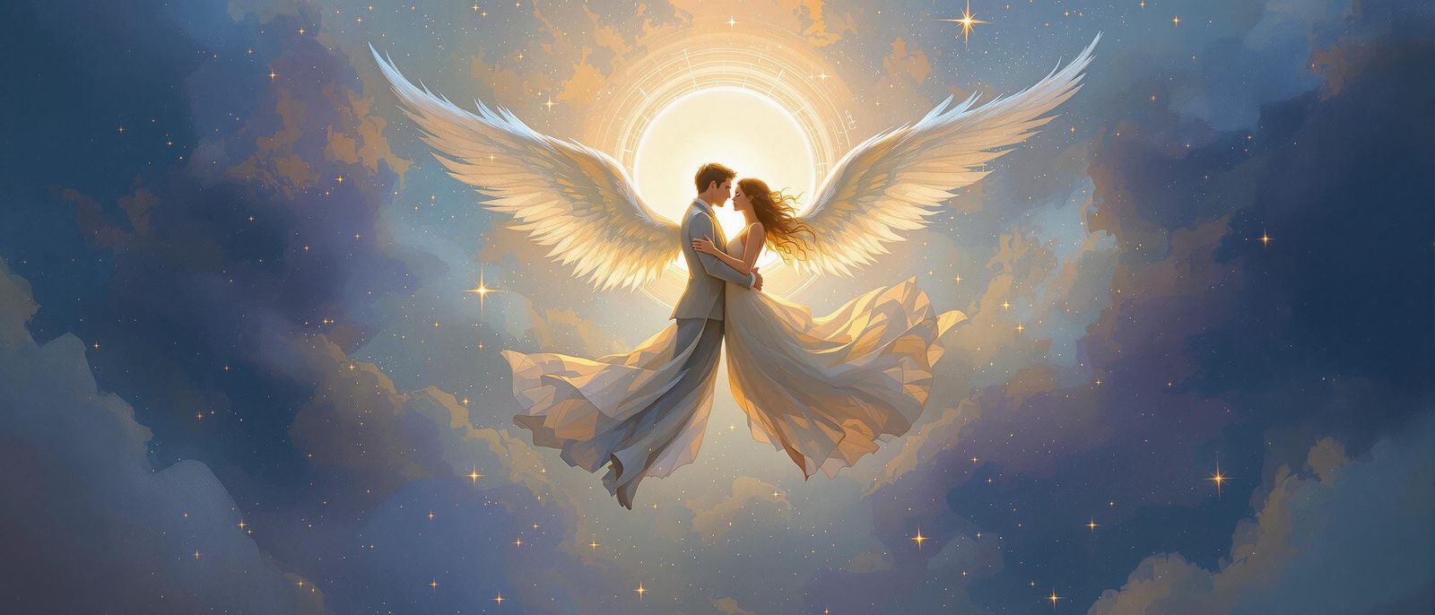 Love Transcends the Divine in a Tender Embrace