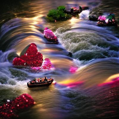 Abstract River of Love: An AI Interpretation
