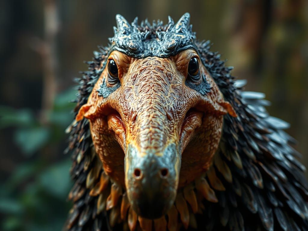 Hyperrealistic Portrait of a Prehistoric Platypus