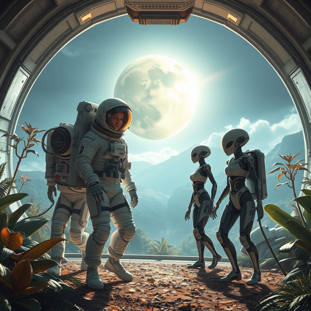 Spacecraft Enters Jungle Cosmos with Graffiti Exteriors