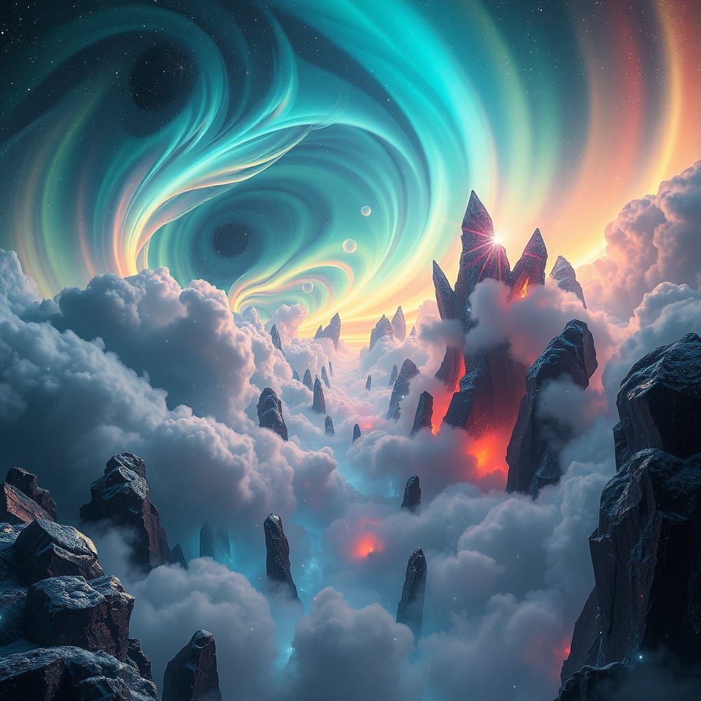 Parallel Dimensions Converge in Breathtaking Cyberpunk Scene