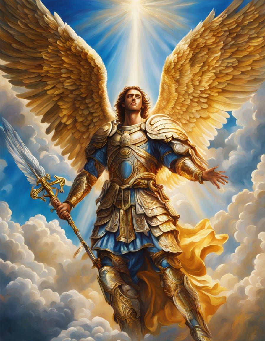 St. Michael the Archangel in Oil Painting Style
