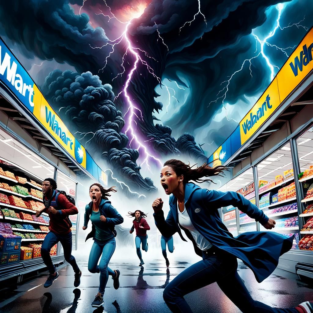 Caught in Chaos: The Panic Inside a Tornado-Torn Walmart Superstore