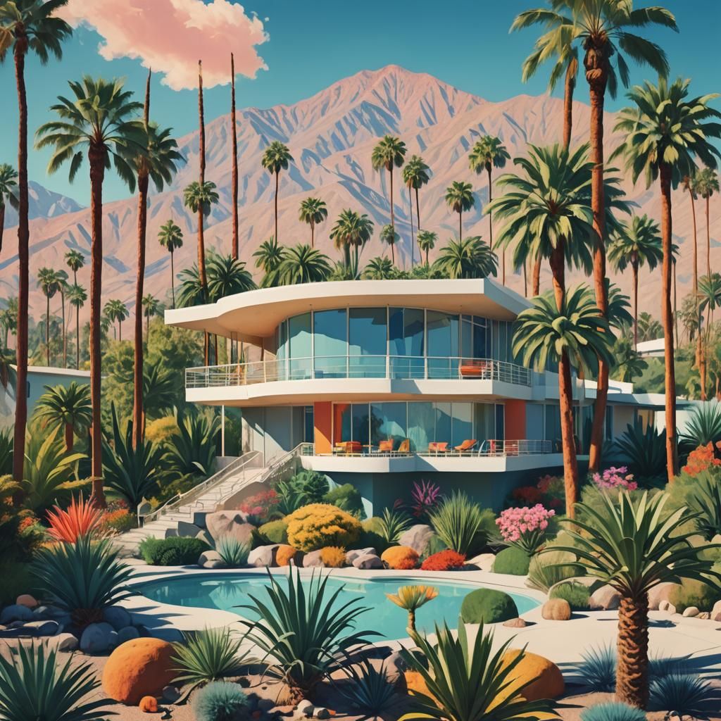 Surreal Mid-Century Modern House in Palm Springs
