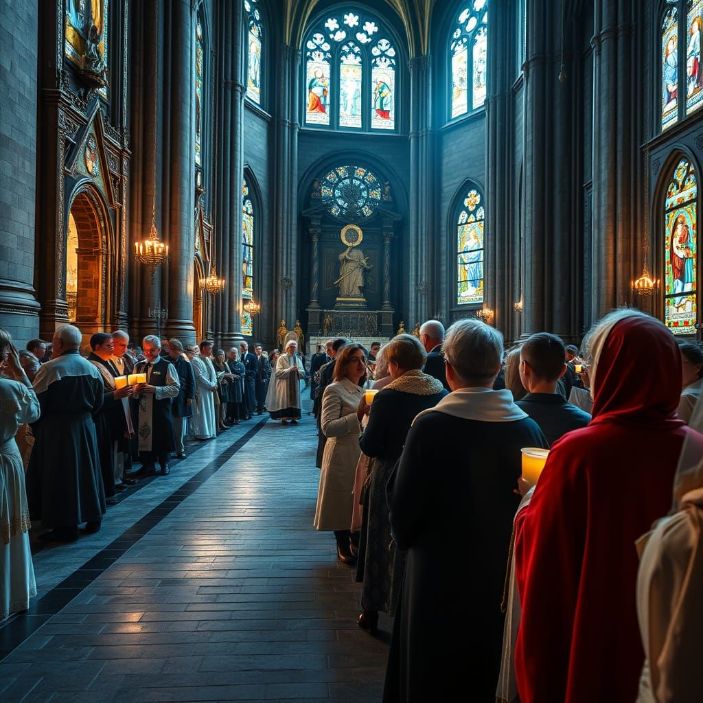 All Saints' Day Mass in Gothic Cathedral