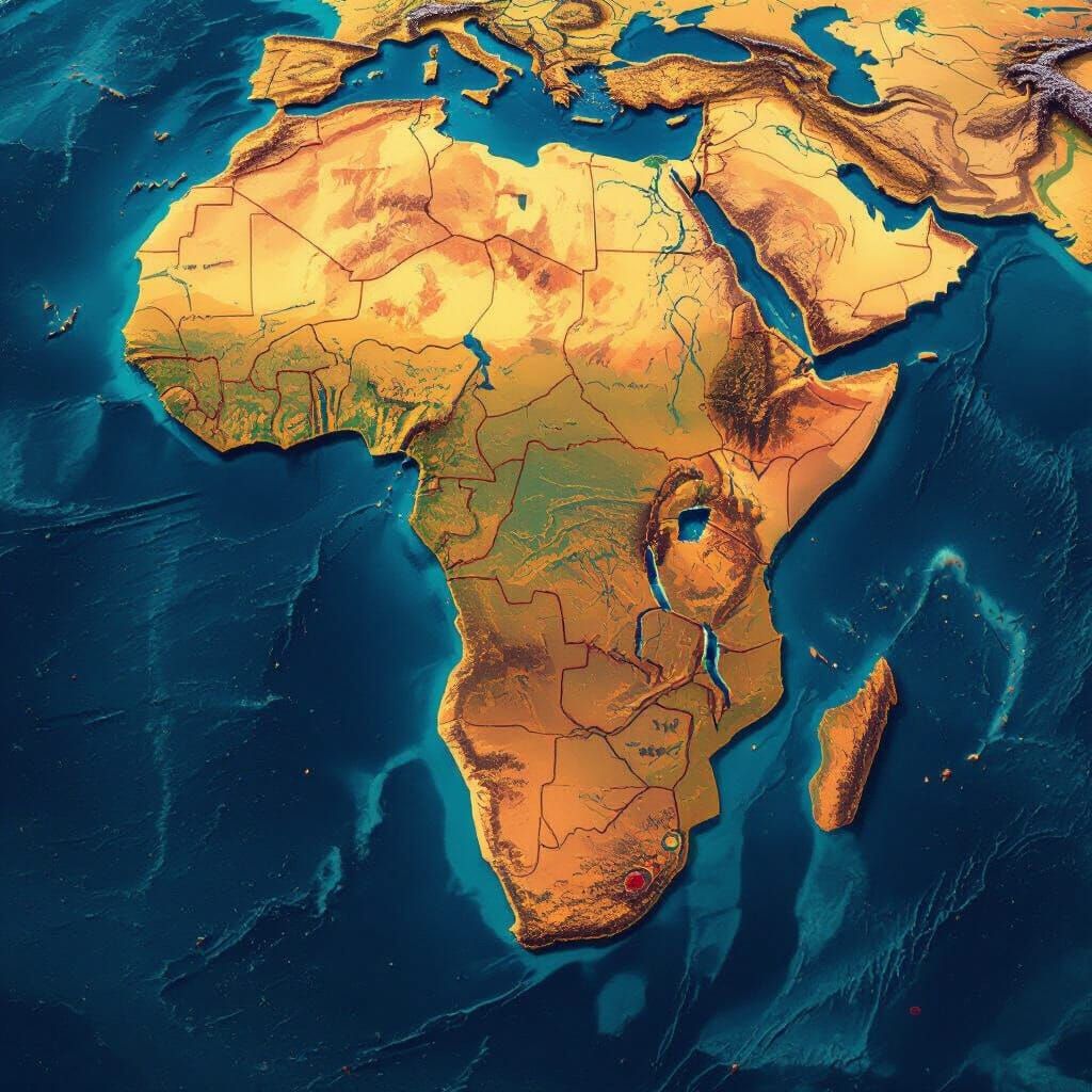 West Africa Magnetic Anomaly Map: Ghana Highlighted