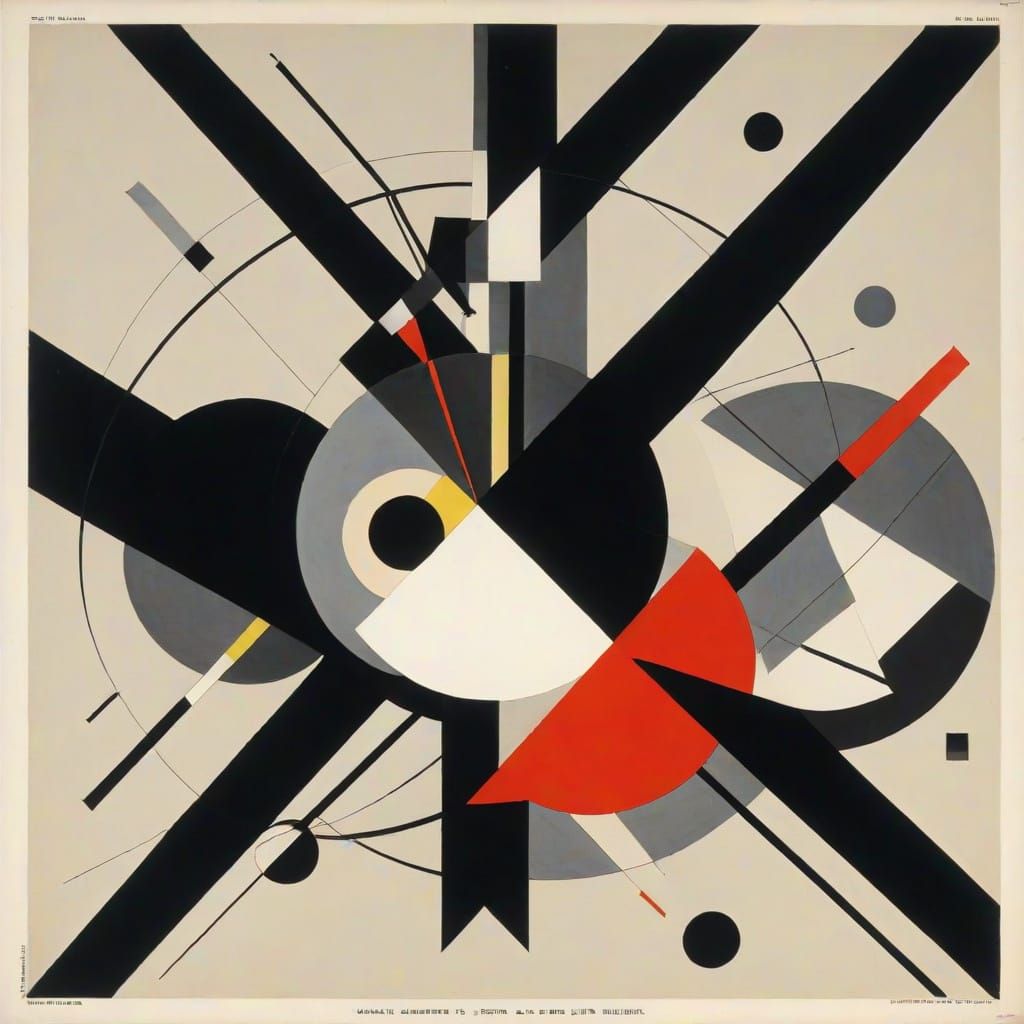 Grimdark Futurist Artwork in Geometric Style