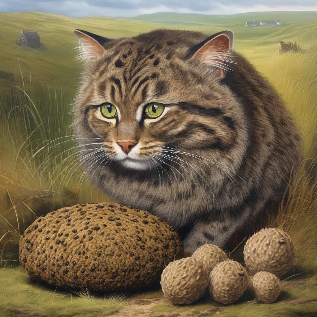 Scottish Wildcat and Haggis Hybrid Creature