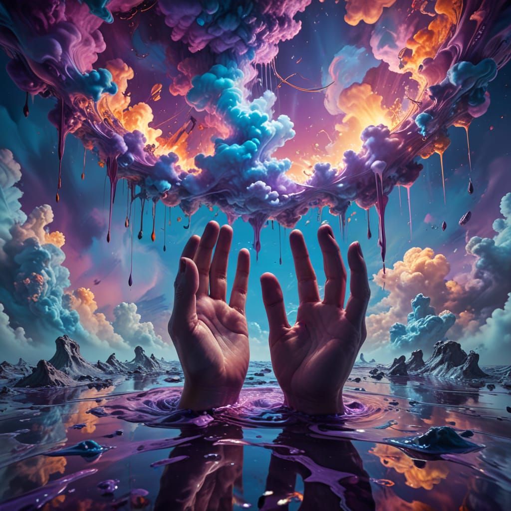 Surrealist Dreamscapes in Vibrant Abstraction