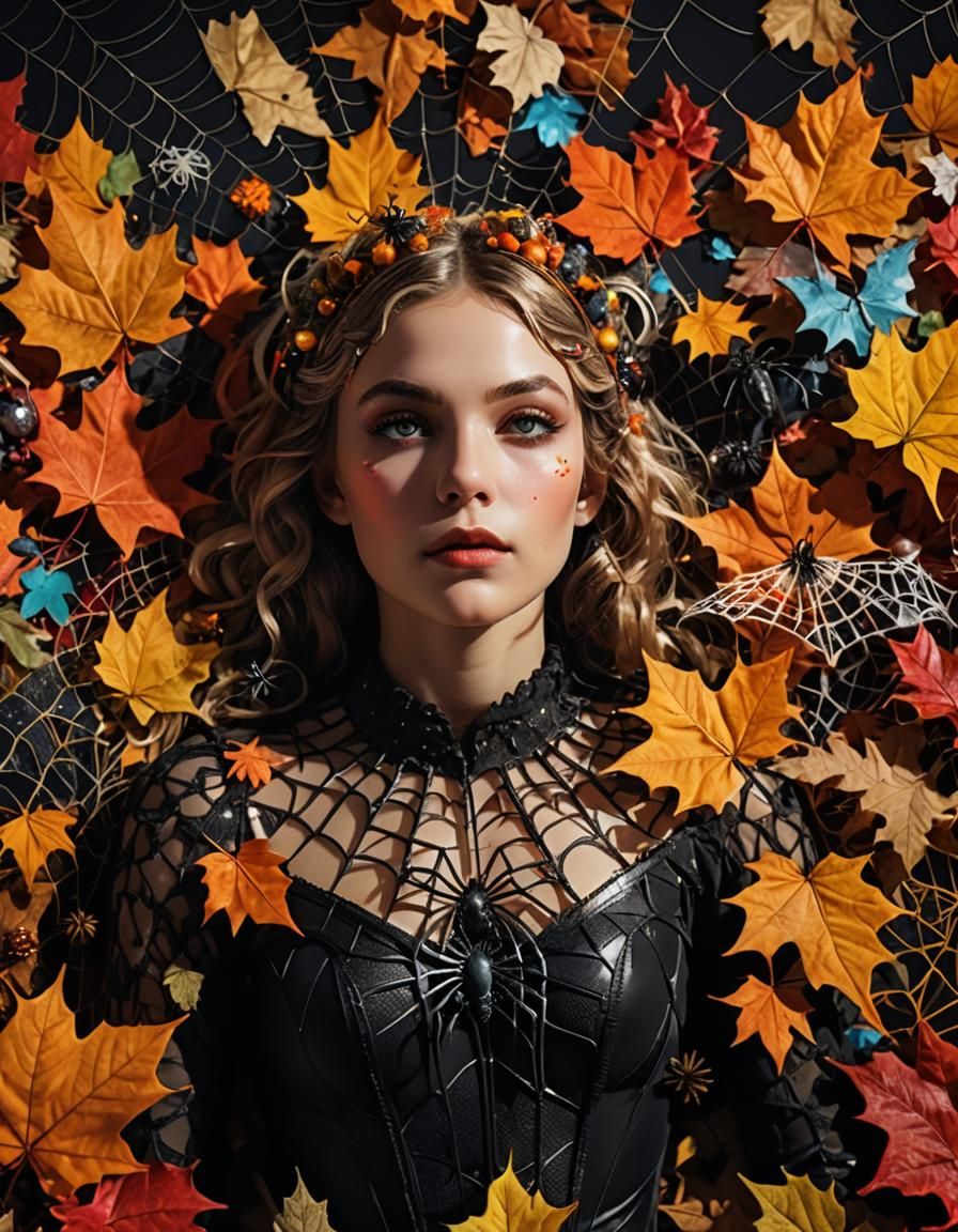 Autumn Dreamer in Surreal Digital Art