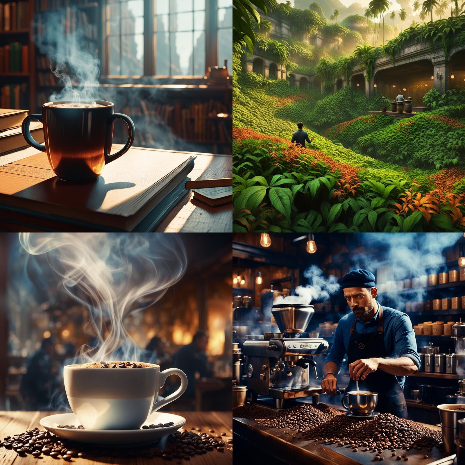 Cinematic Digital Painting: Ode to Coffee