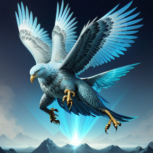 Eagle-Diamond Regal Soars Through Blue Skies