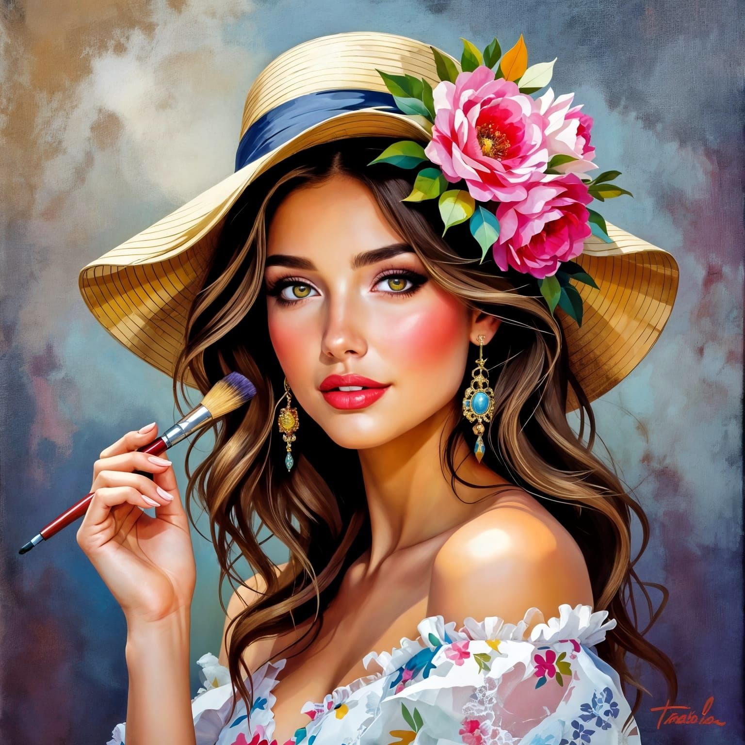 AI-Generated Painting: A Study in Volume and Color