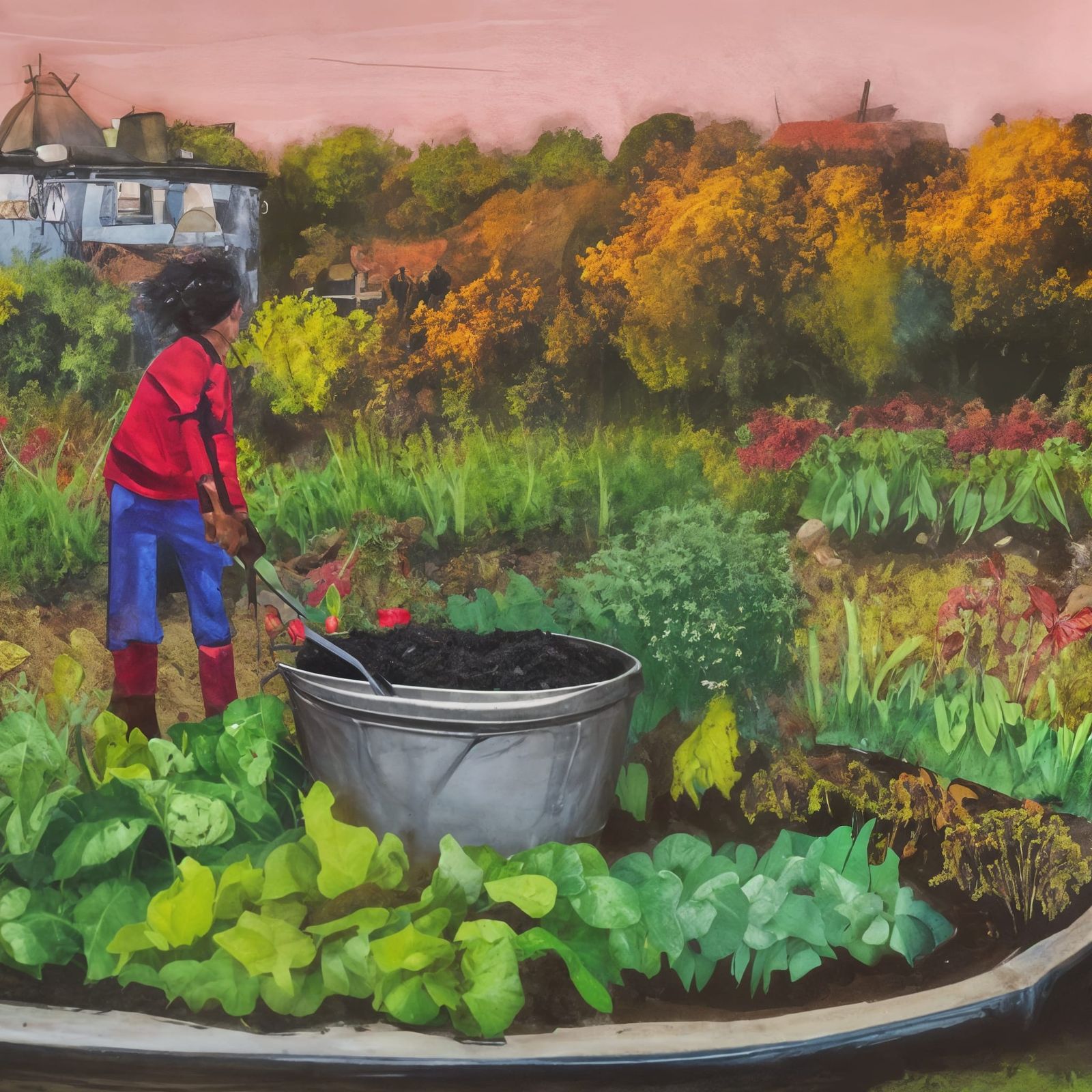 Making compost black gold for growing food in cities