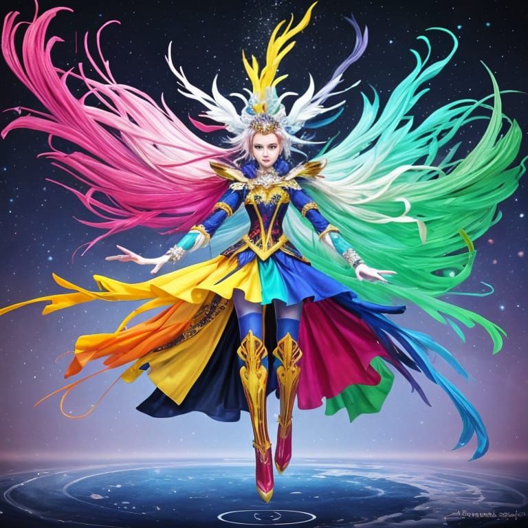 Vibrant AI-Generated Phantasia Scene