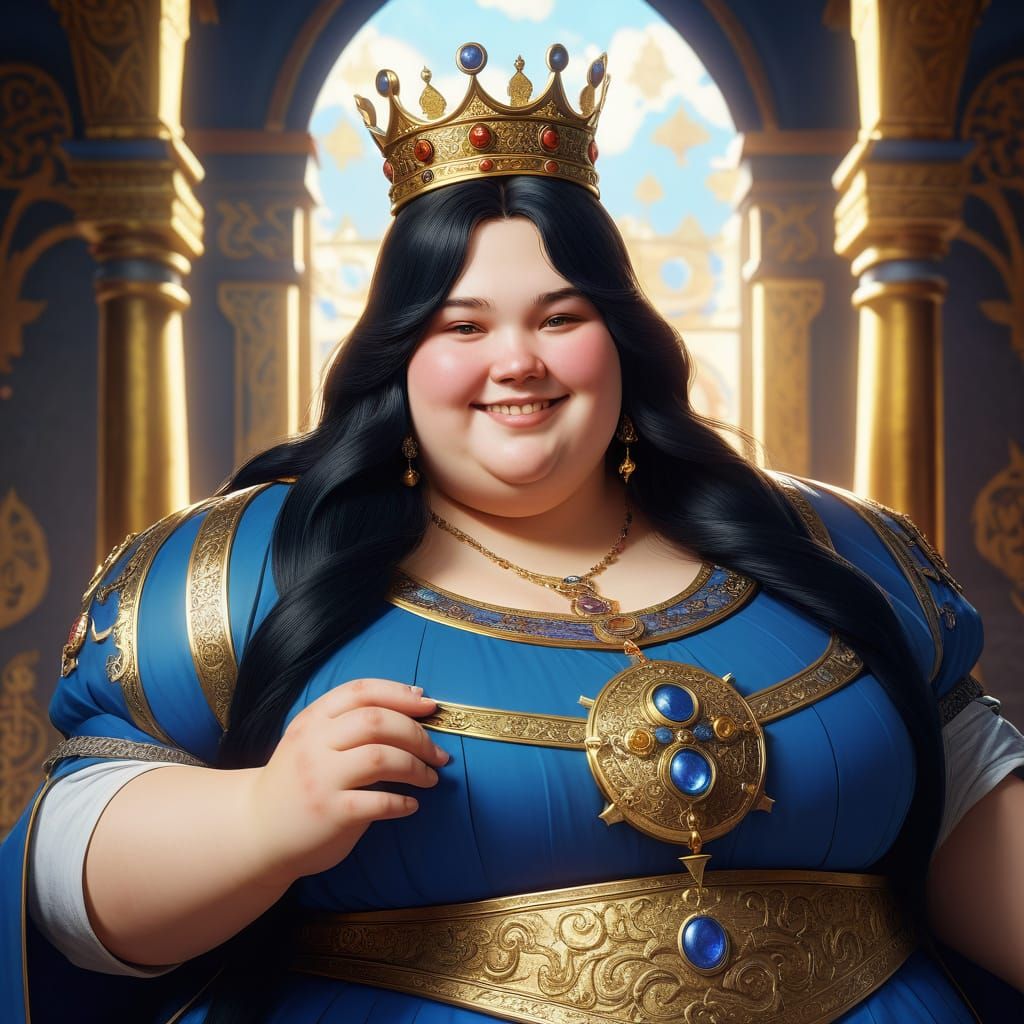 Elegant Byzantium Princess in Medieval Russia