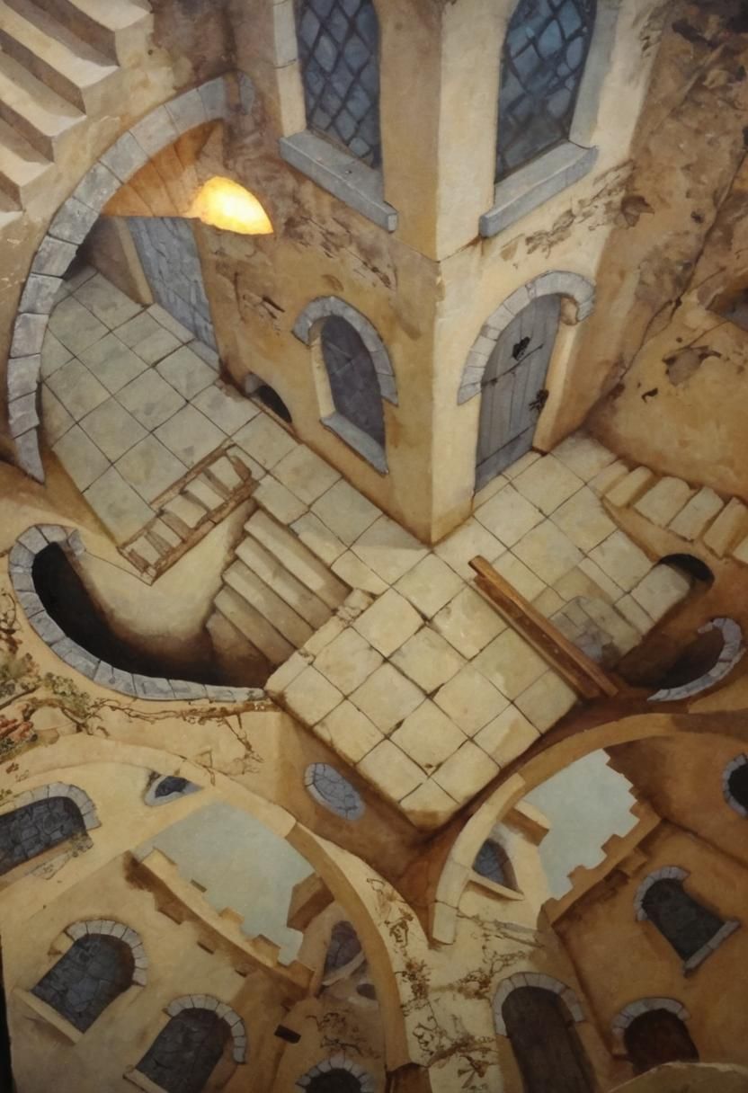 Aerial View of Medieval Castle