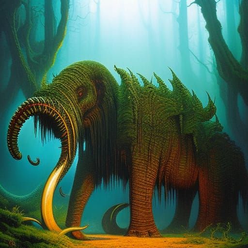 Vibrant Horror: Chaugnar Faugn in Epic Style