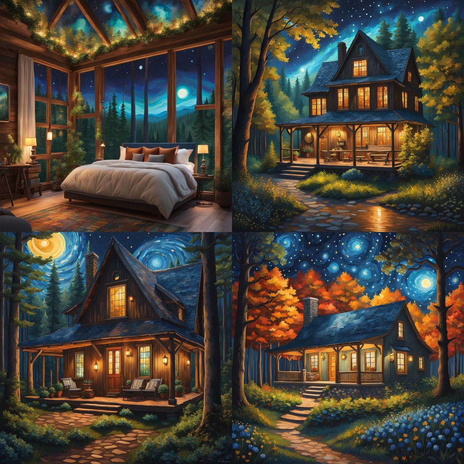 A cozy rustic farmhouse style home.