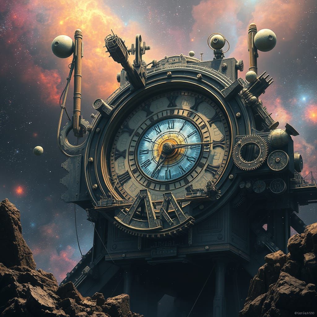 Giant Automaton Crafts Constellations in Cosmic Digital Art